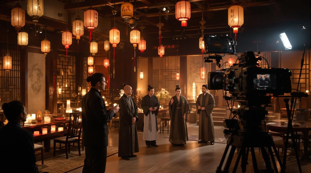 吃瓜资源 - 某知名导演新片片场路透曝光，超豪华演员阵容首次同框